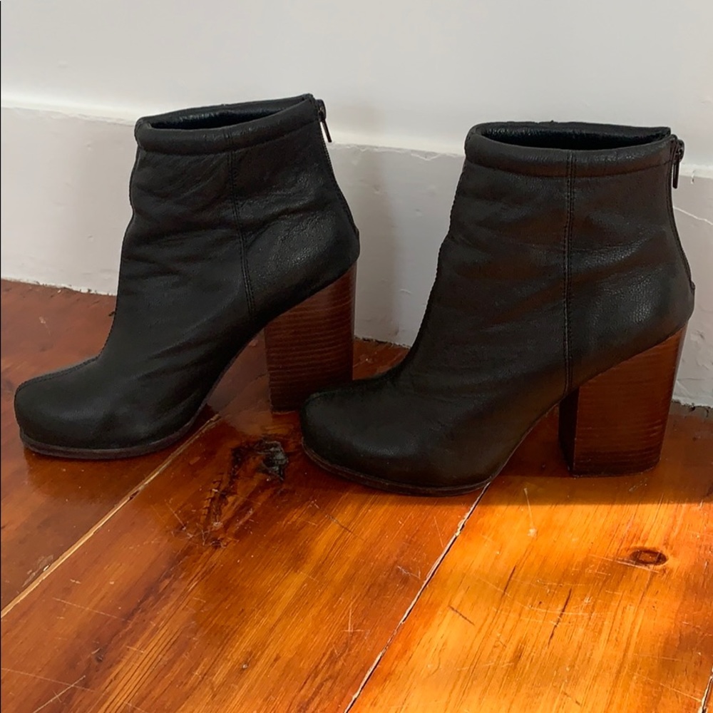 Jeffrey Campbell Rumble Boots Black Leather